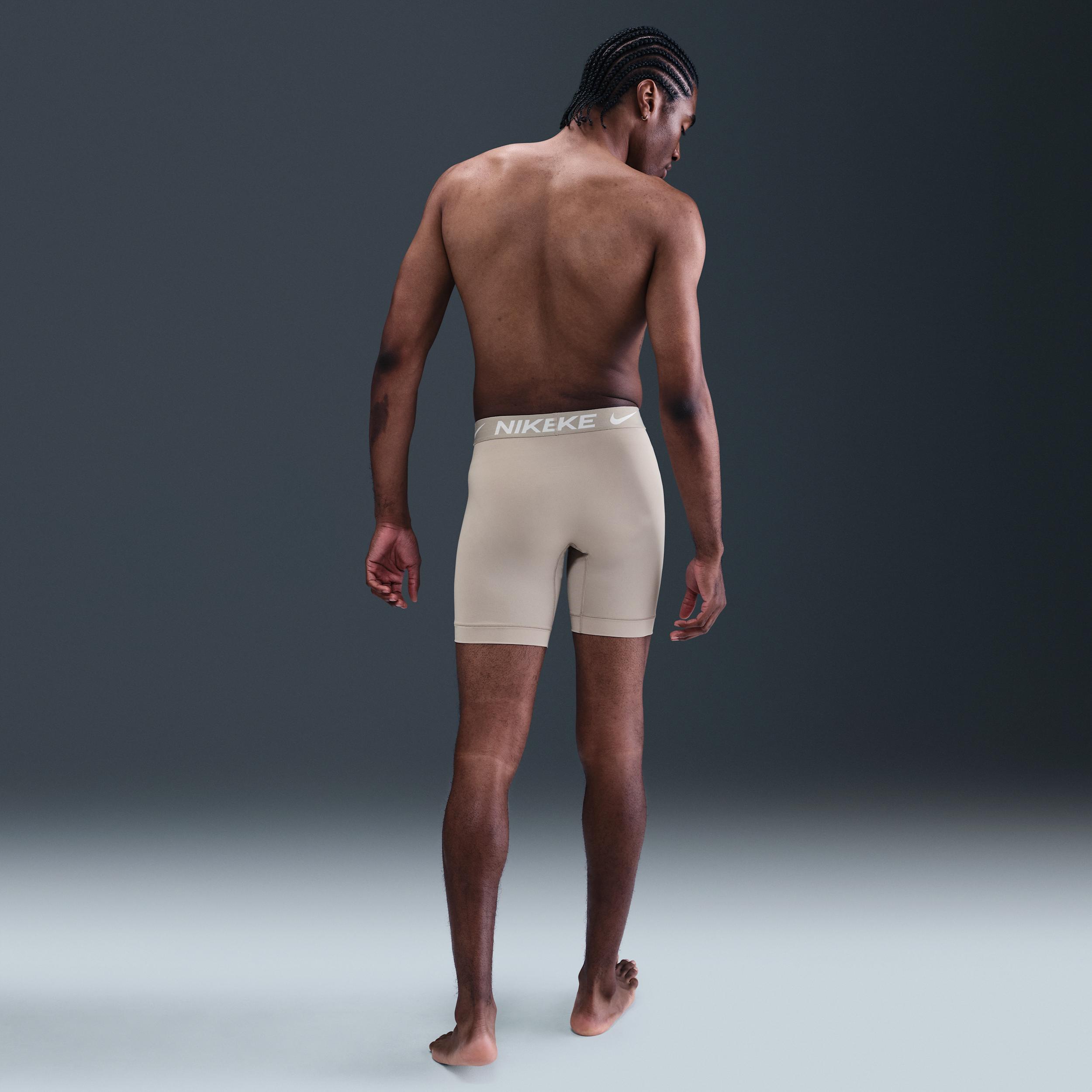 Nike Mens Dri-FIT Essential Micro Long Boxer Briefs (3-Pack) | KE1158-032 Product Image
