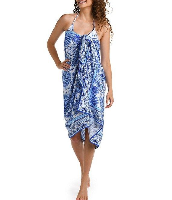 La Blanca Beyond The Pacific Printed Pareo Swim Cover-Up Product Image