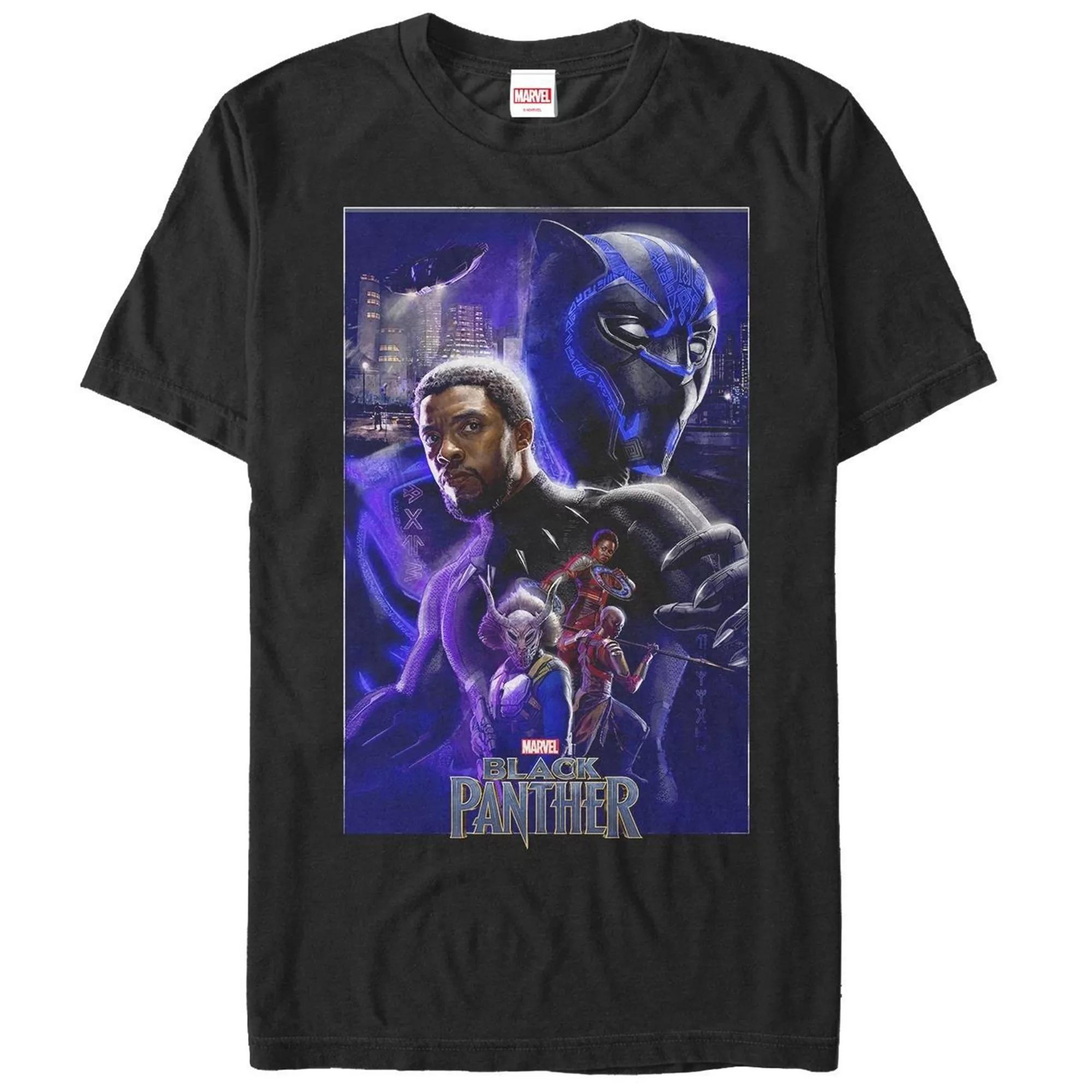 Men's Black Panther Movie Panther Light Tee,  Product Image