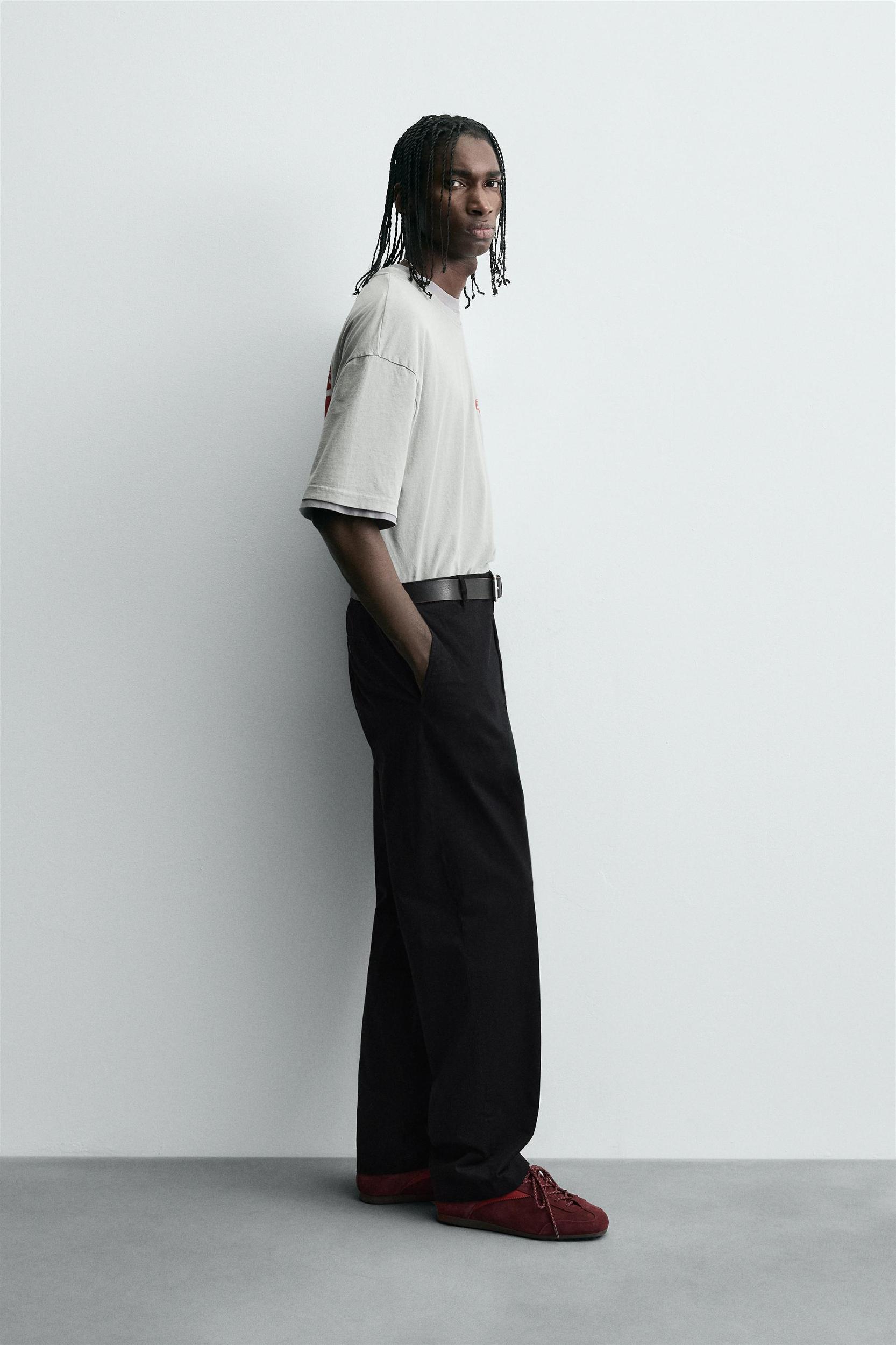 WASHED T-SHIRT WITH COMBINED PRINT Product Image