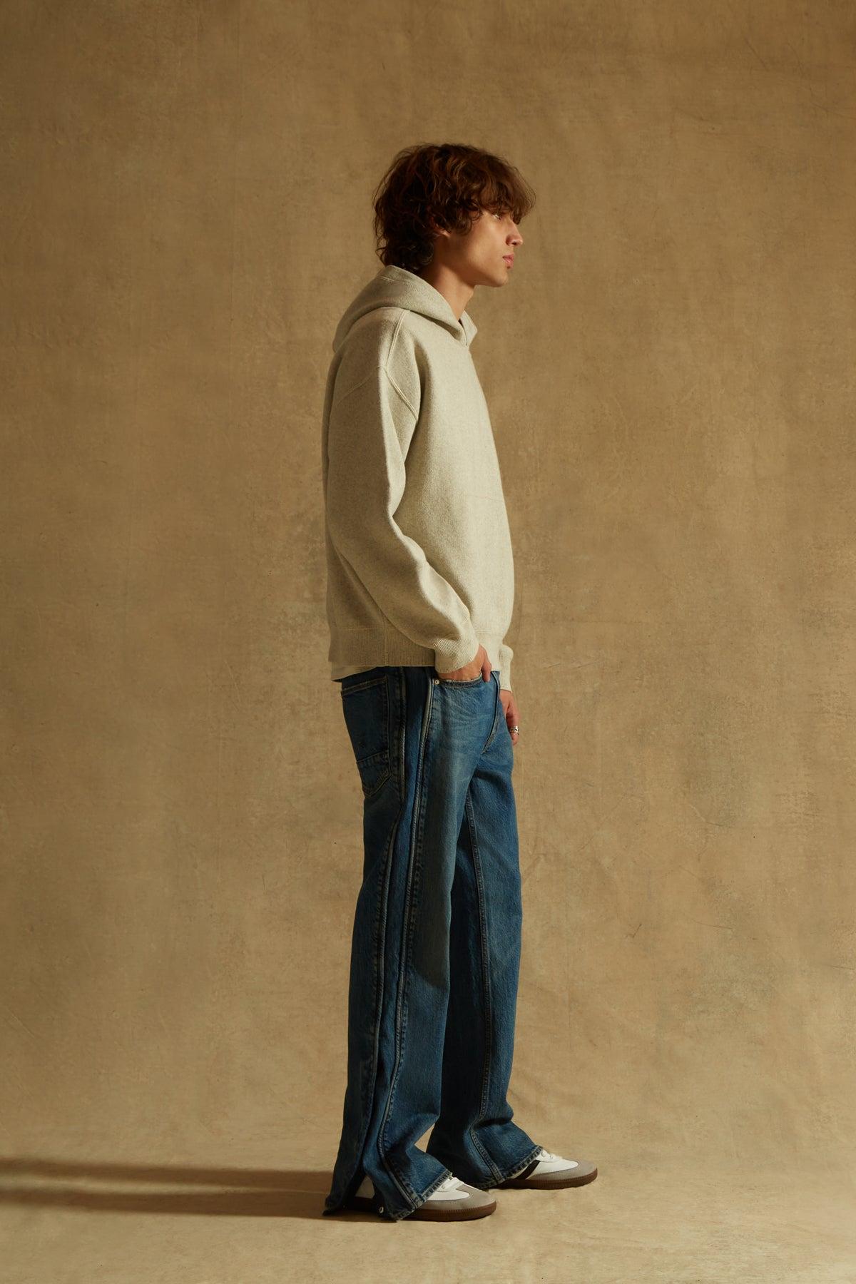 Double Knit Hoodie Male Product Image