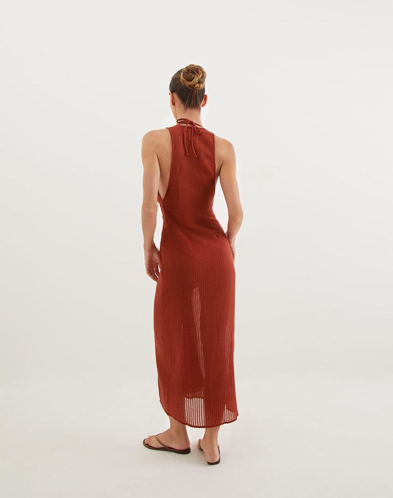 Mita Long Cover Up - Redwood Product Image