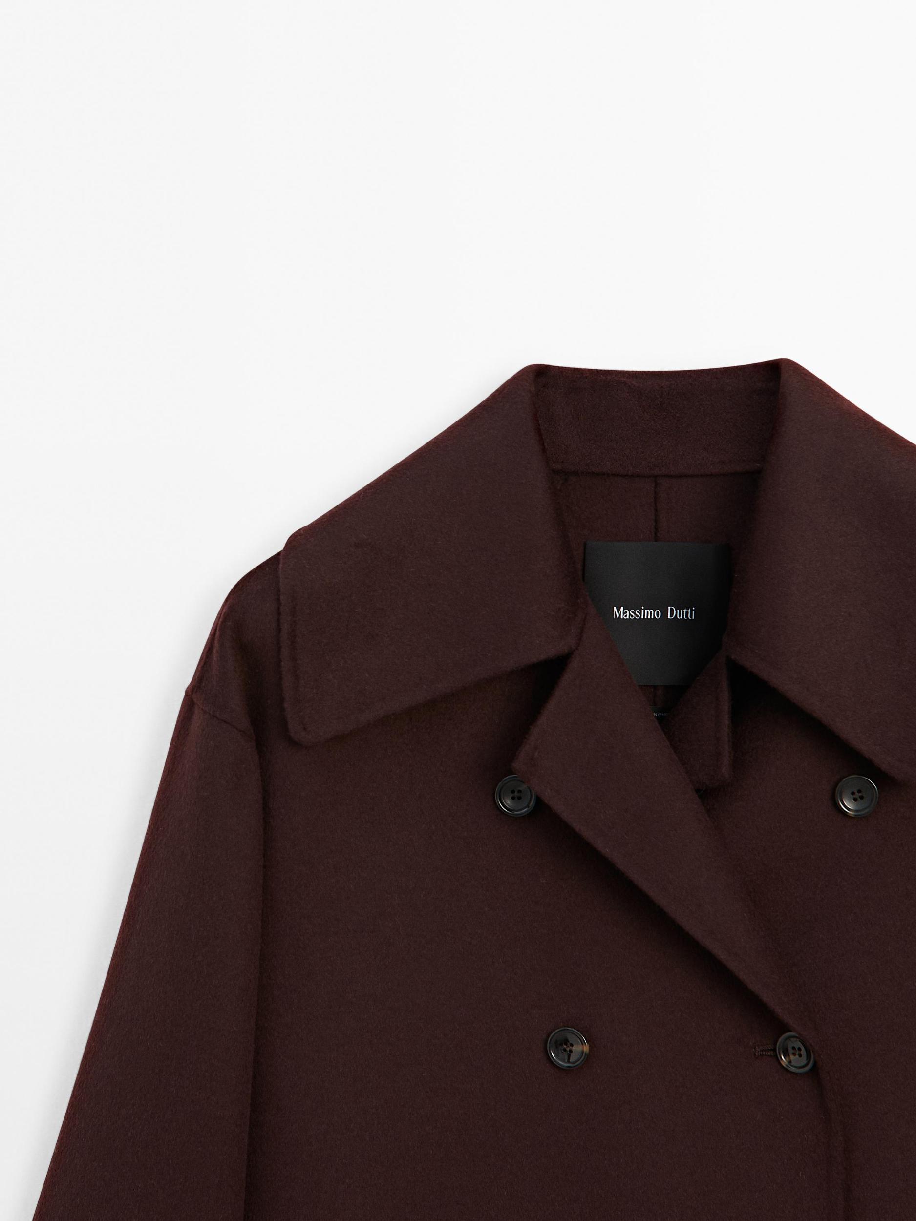 Short wool blend coat Product Image