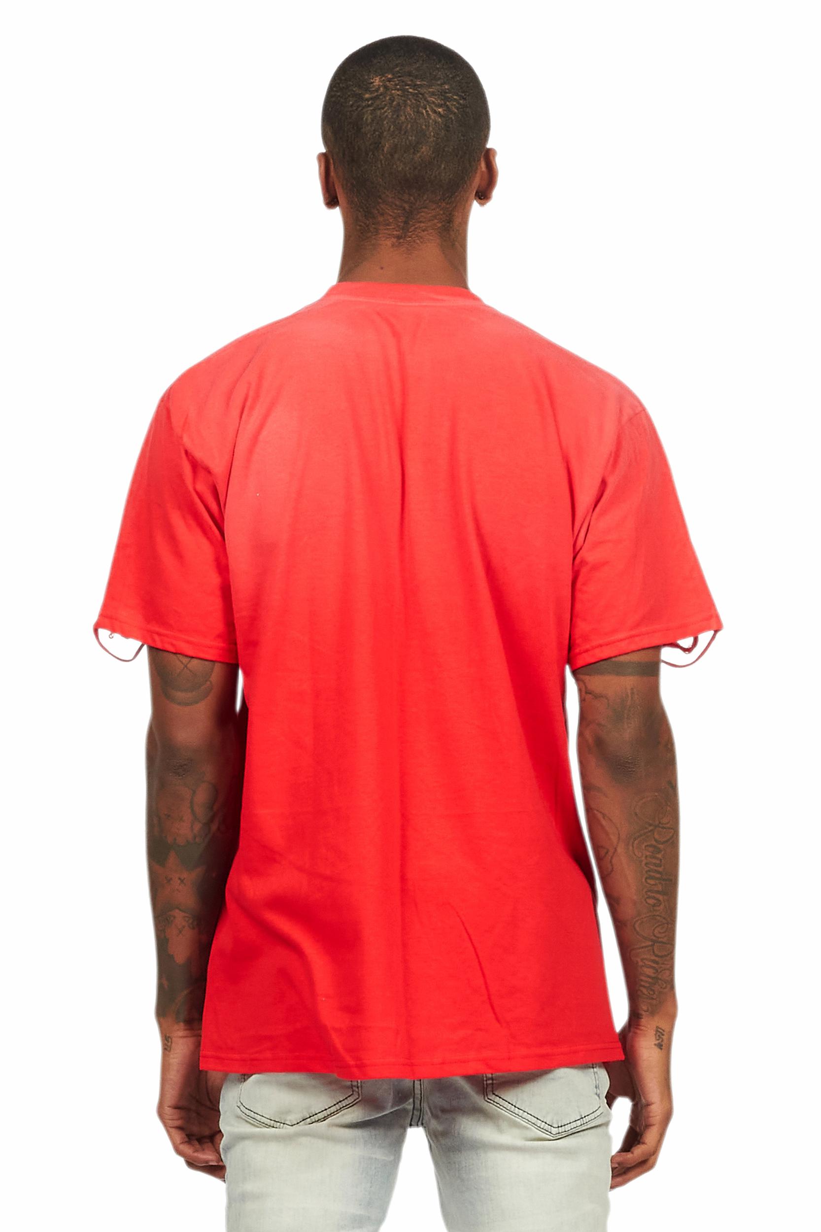 Jovala Red Oversized T-Shirt Female Product Image