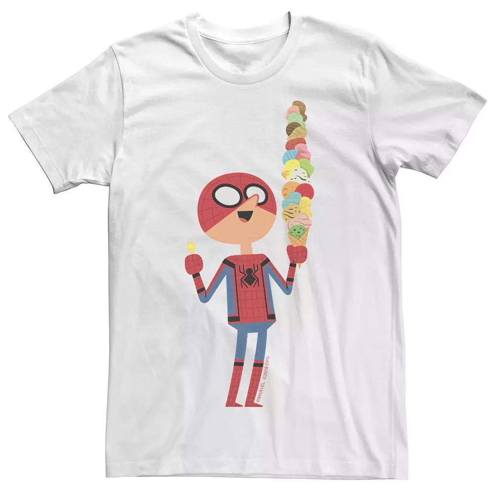 Men's Marvel Spider-Man Far From Home Happy Ice Cream Cone Graphic Tee,  Product Image