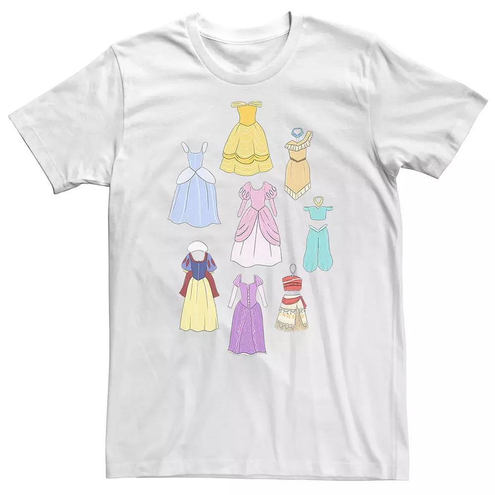 Big & Tall Disney Princess Dress Collage Portrait Tee, Men's,  Product Image