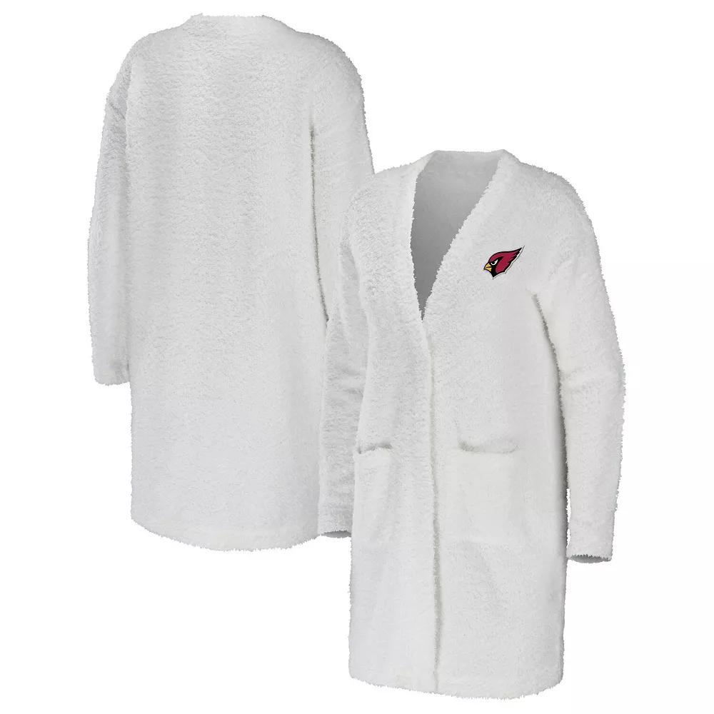 Women's WEAR by Erin Andrews Cream Arizona Cardinals Cozy Lounge Cardigan Sweater,  Product Image