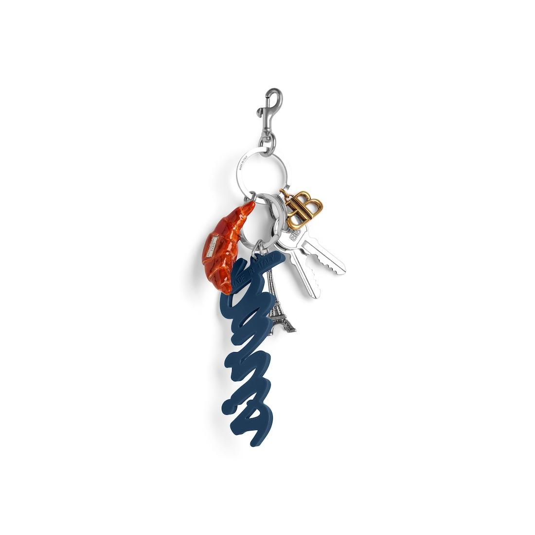 Women's Tourist Paris Croissant Charm/keychain in Multicolor Product Image