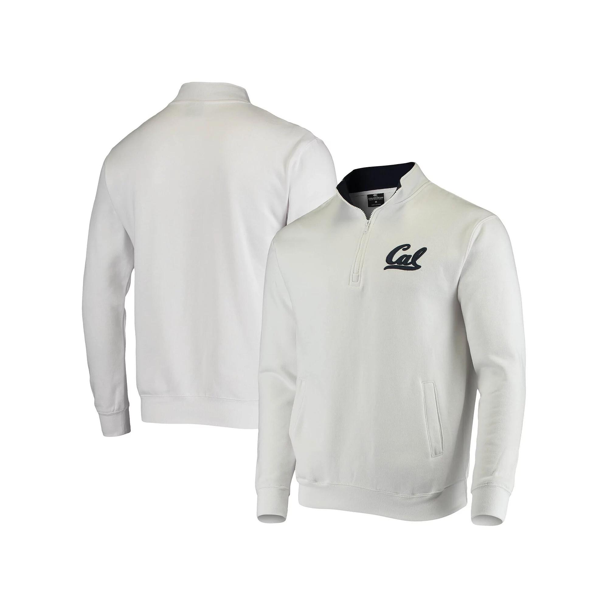 Men's Colosseum White Cal Bears Tortugas Logo Quarter-Zip Jacket, Size: 3XL Product Image