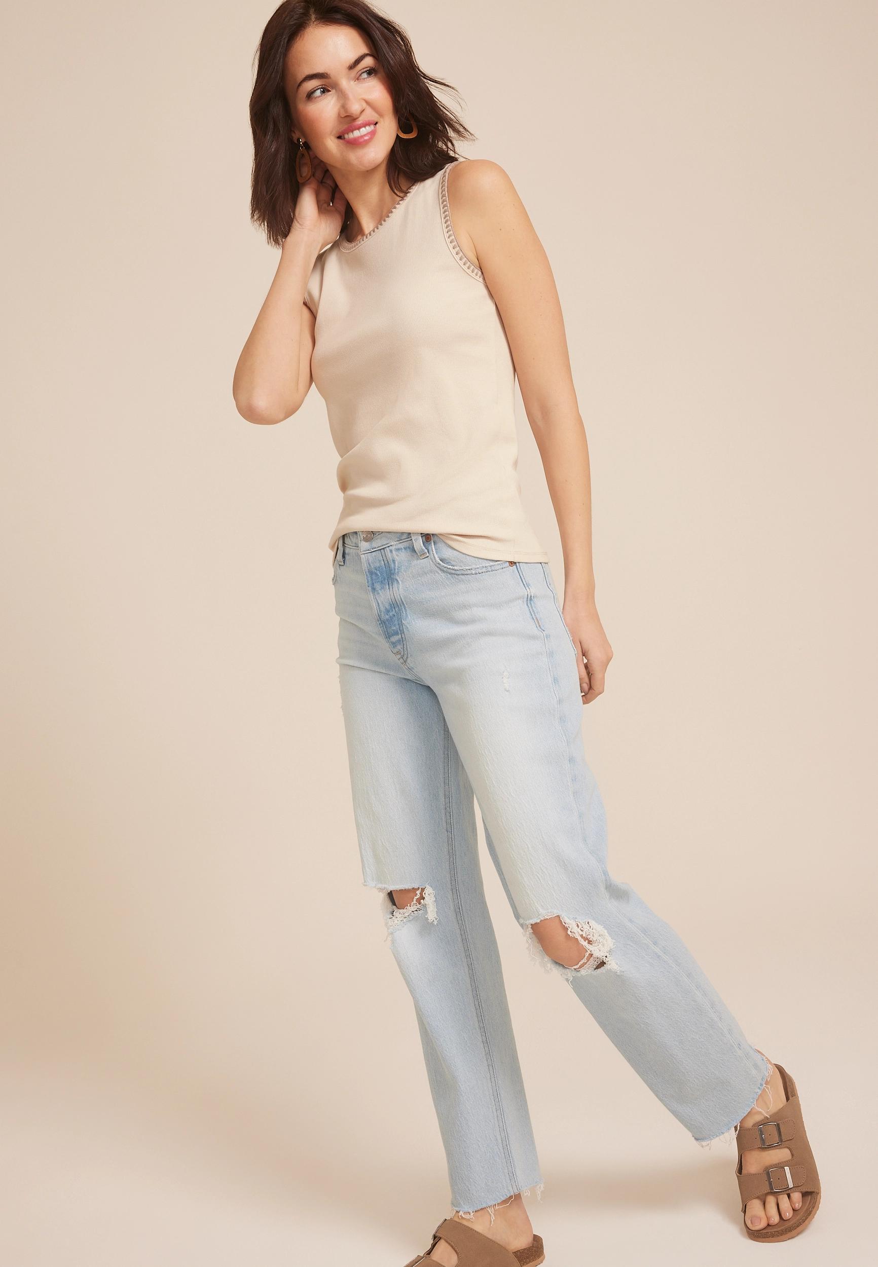 Whipstitch Embroidered Tank Top Product Image