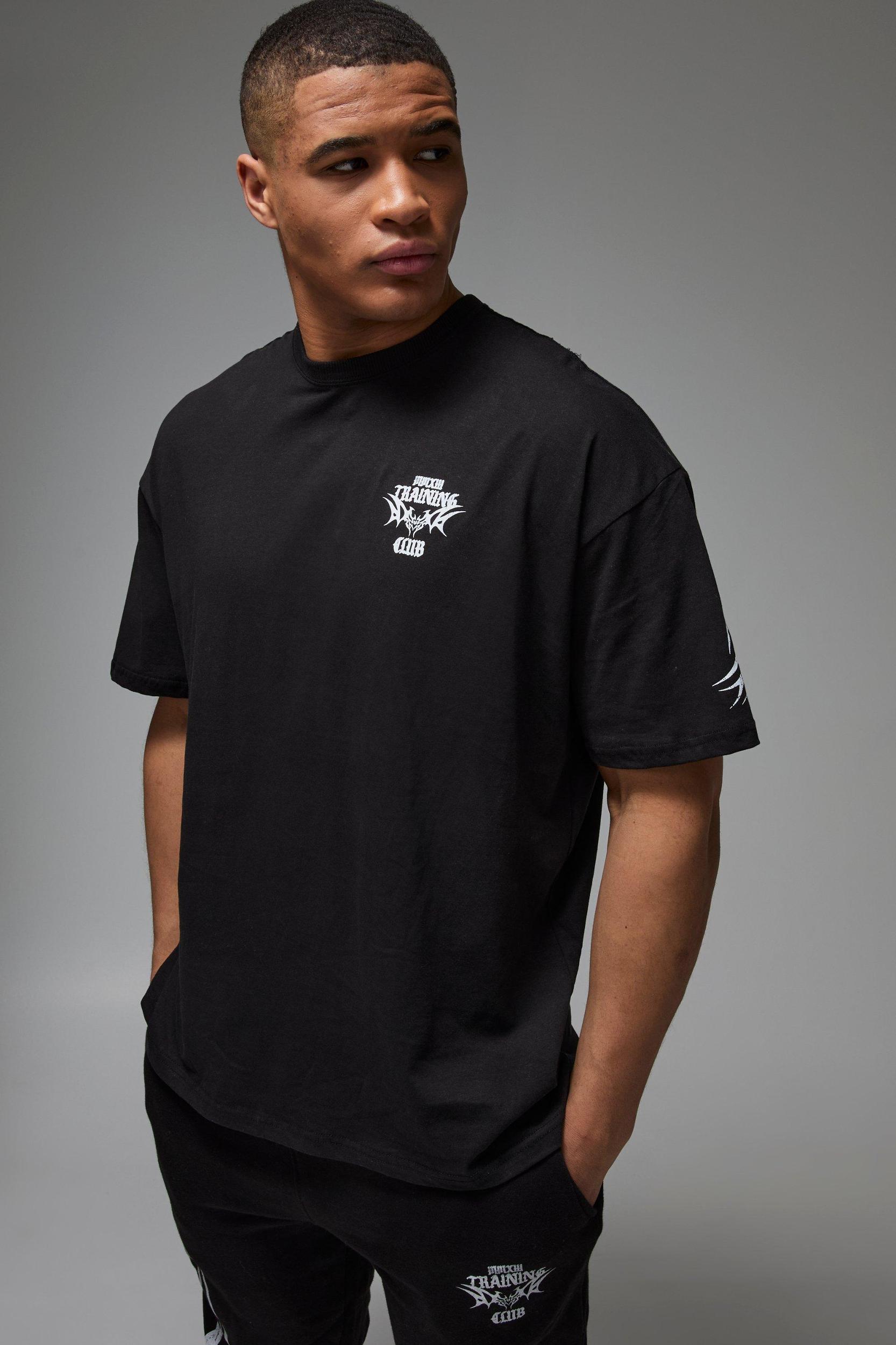 Man Active Training Club Oversized T-shirt | boohooMAN USA Product Image