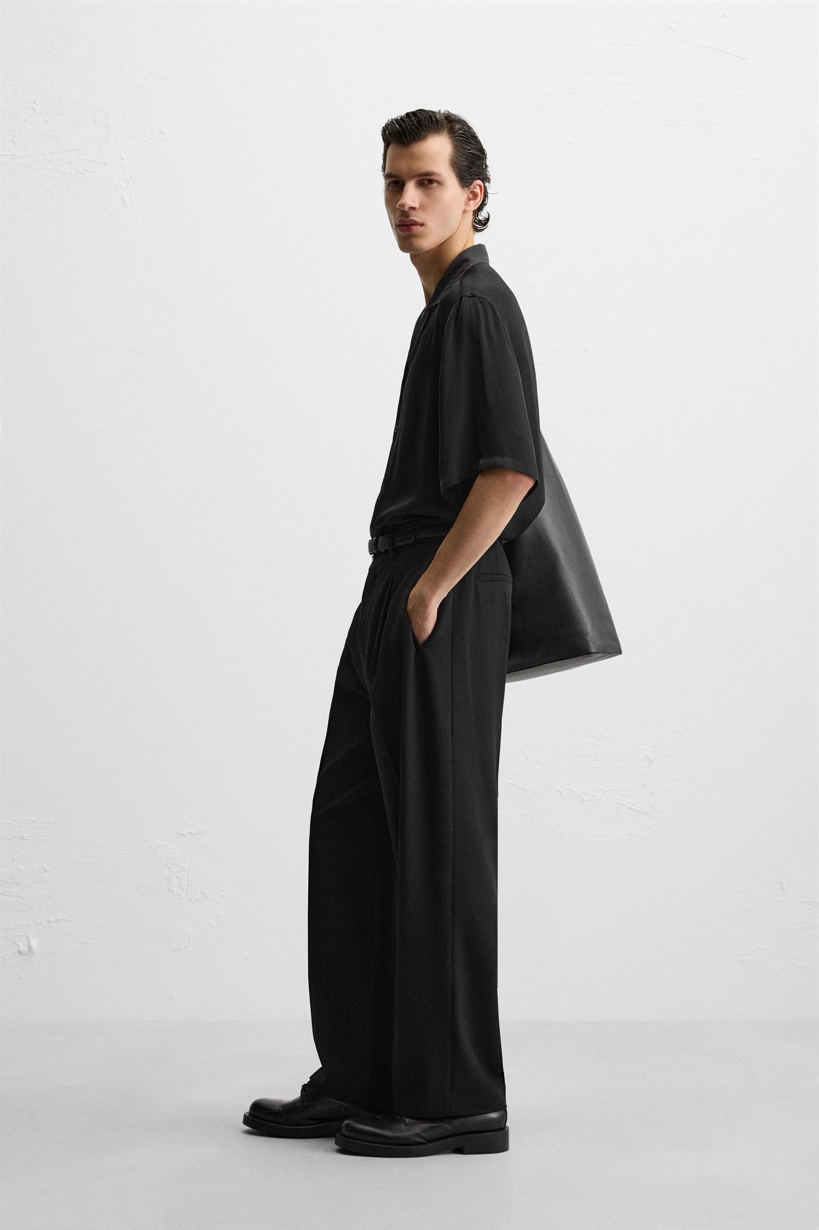 RELAXED FIT SATIN SHIRT Product Image