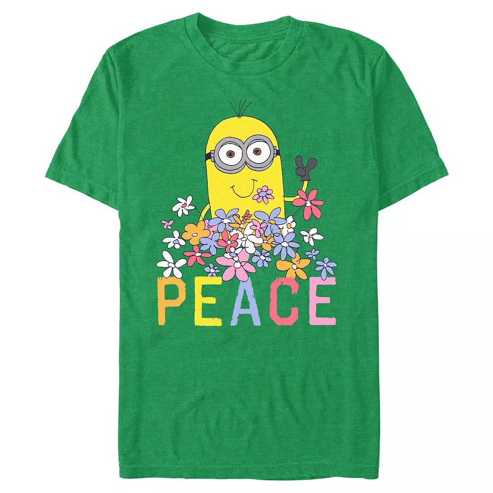 Big & Tall Peace Minion Graphic Tee, Men's,  Product Image