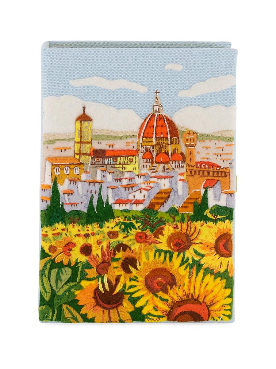 Womens Voyages Firenze Embroidered Book Clutch Product Image