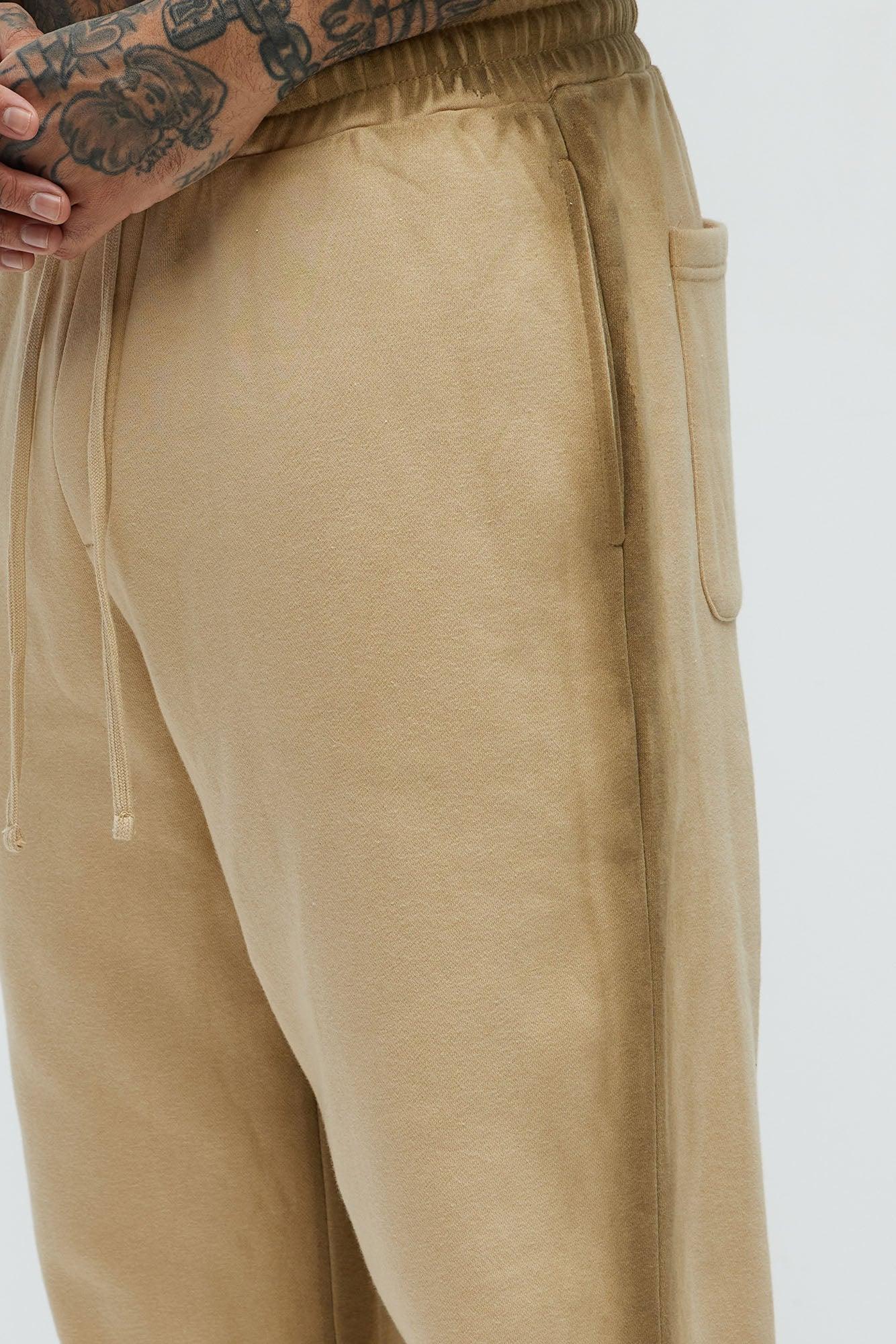 Raynor Tyson Dirty Wash Relaxed Jogger - Tan Product Image