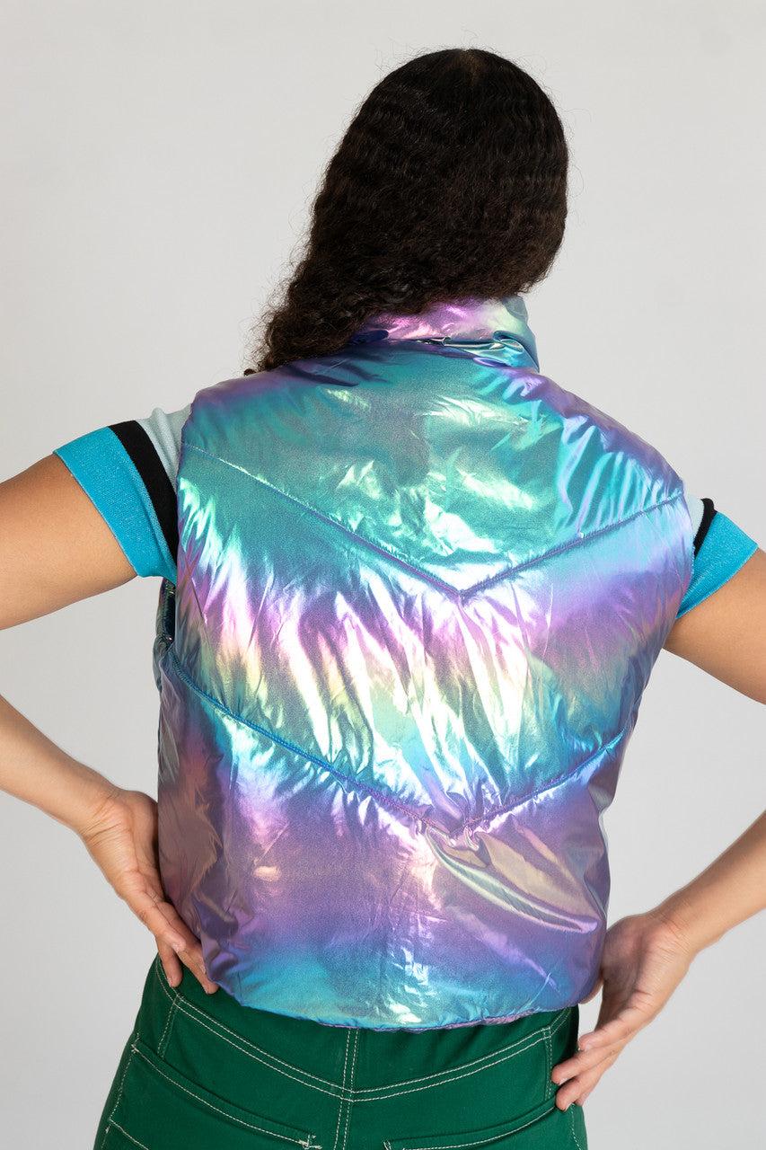 Iridescent Puffer Vest Product Image
