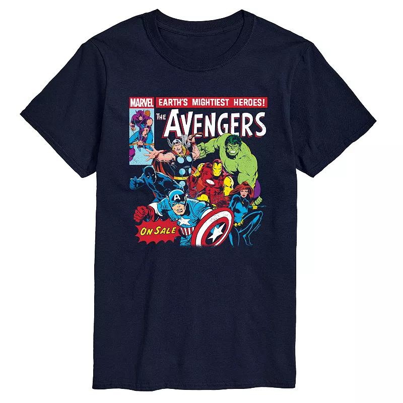 Big & Tall Marvel The Avengers Retro Comic Cover Graphic Tee, Men's,  Product Image