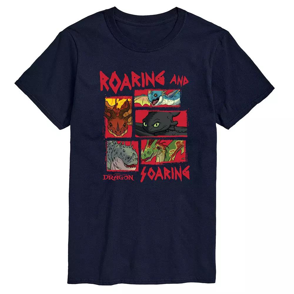 Big & Tall How To Train Your Dragon Roaring & Soaring Graphic Tee, Men's,  Product Image