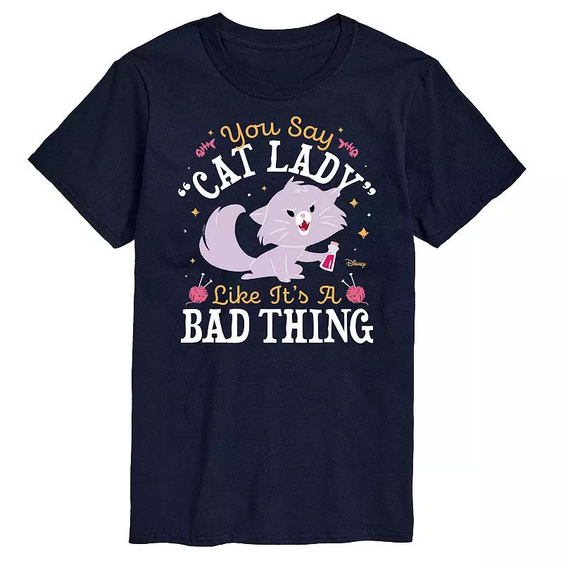 Disney's The Aristocats Men's Cat Lady Like Its a Bad Thing Graphic Tee,  Product Image