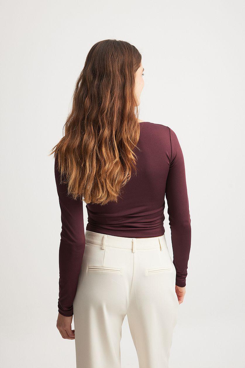 Long Sleeve Buckle Top Product Image