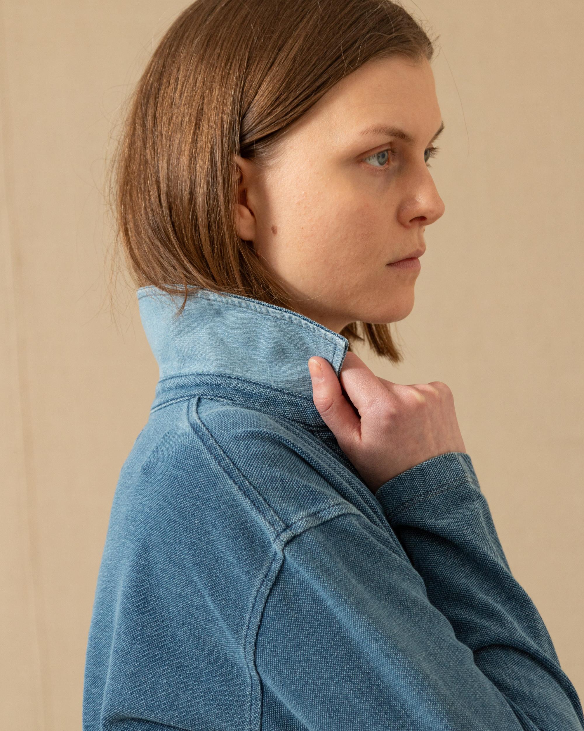 Indigo Inlet Pullover in Heavyweight Pique Product Image