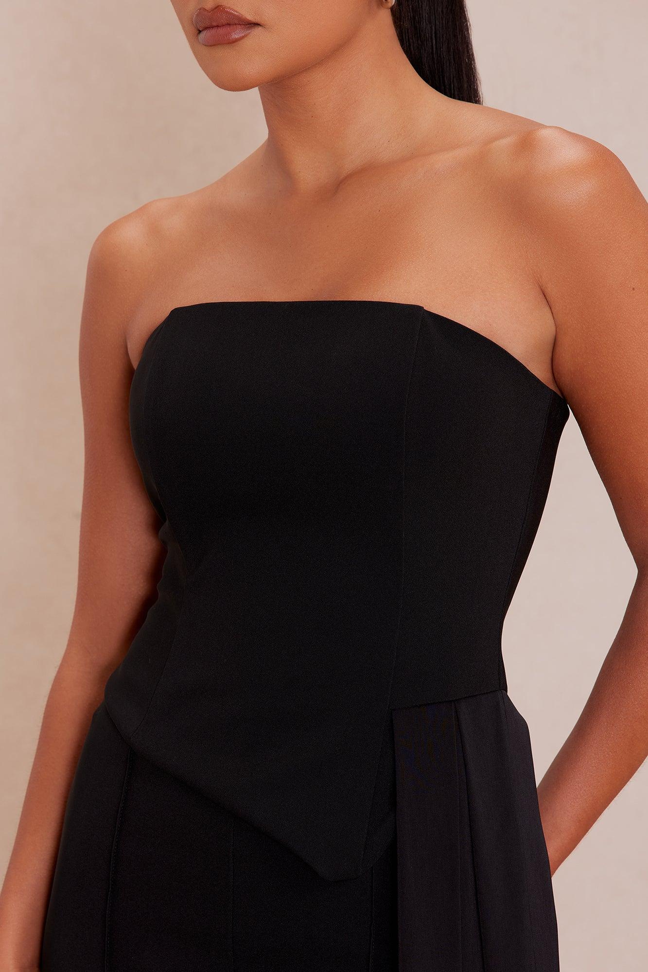 Genesis Draped Pant Set - Black Product Image