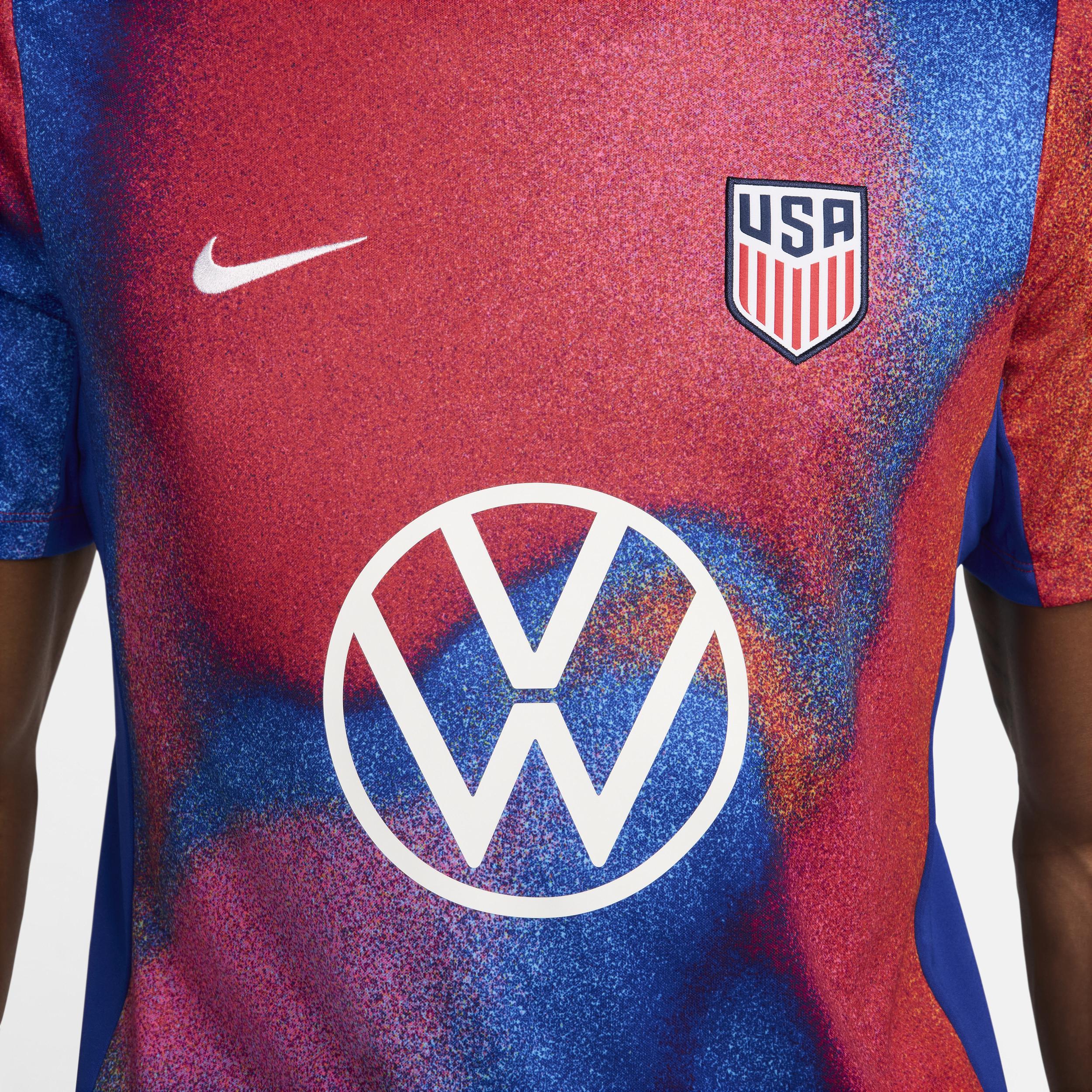 USMNT Academy Pro Nike Mens Dri-FIT Soccer Pre-Match Short-Sleeve Top | FJ2734-101 Product Image