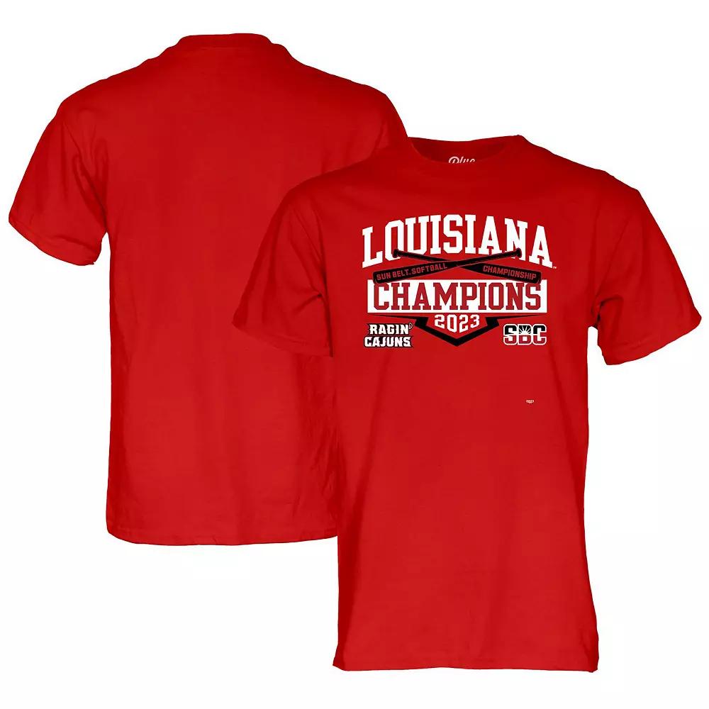 Men's Blue 84 Cardinal Louisiana Ragin' Cajuns 2023 NCAA Sunbelt Softball Conference Tournament Champions T-Shirt,  Product Image