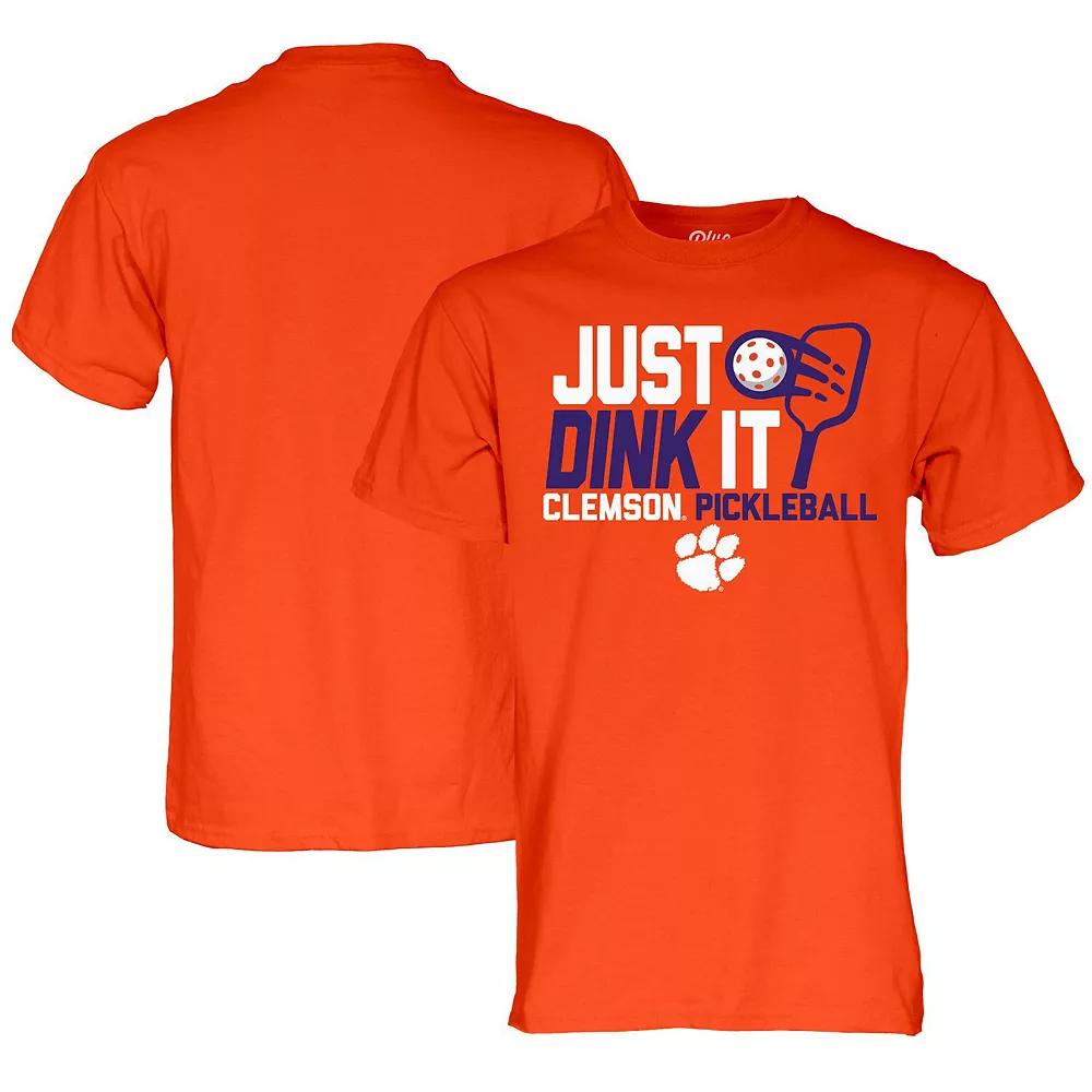 Men's Blue 84 Orange Clemson Tigers Just Dink It Pickleball T-Shirt,  Product Image