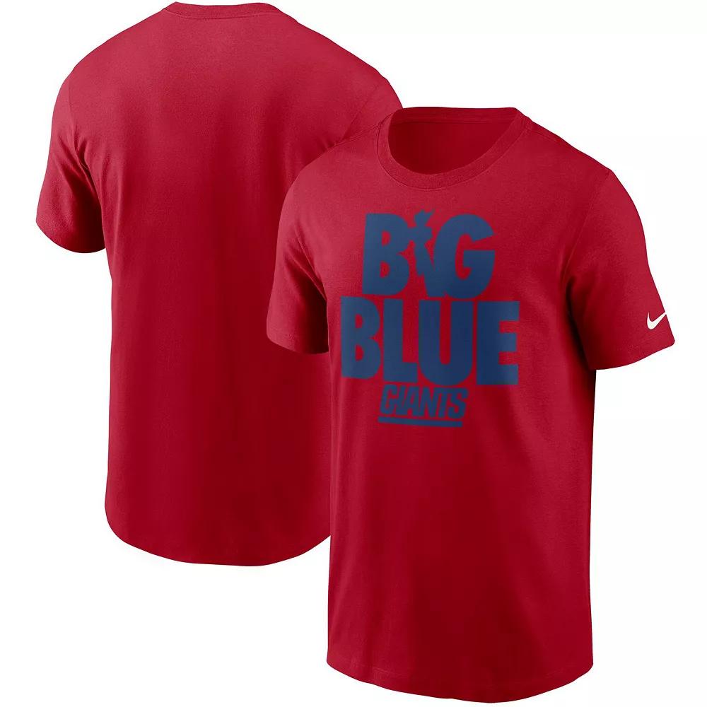 Men's Nike Red New York Giants Hometown Collection Big Blue T-Shirt,  Product Image