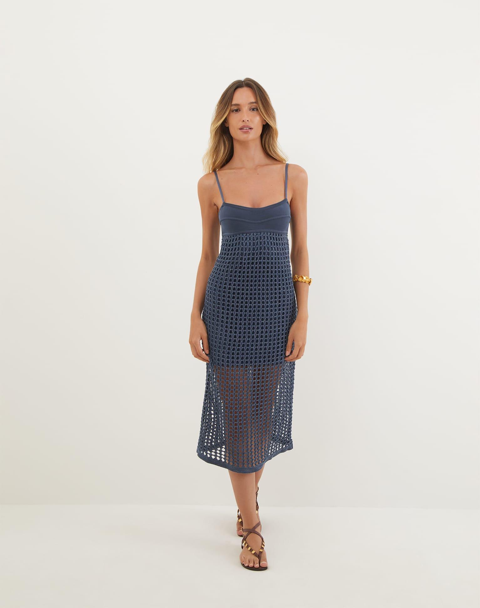 Tidsy Midi Dress - Bayside Product Image