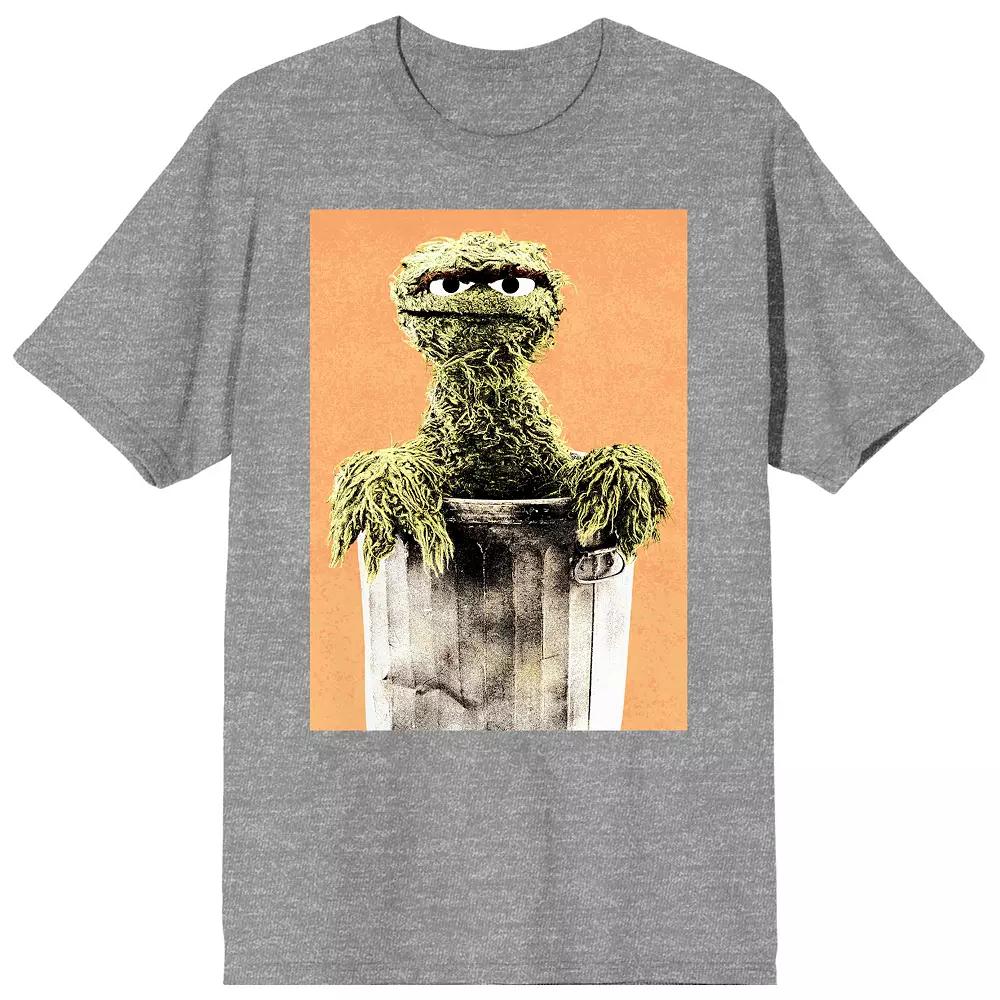 Men's Oscar the Grouch Trash Can Tee,  Product Image