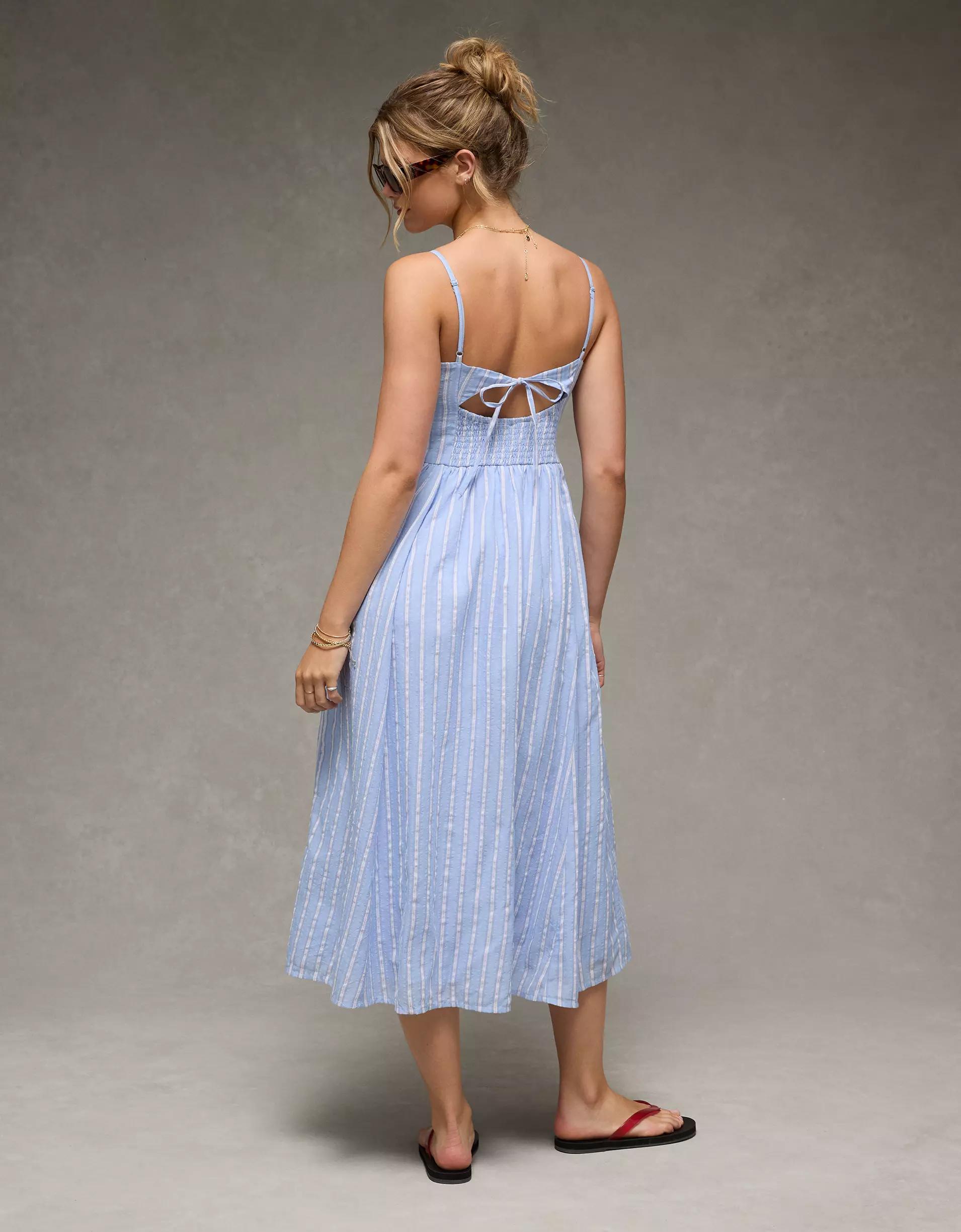 AE Sweetheart Drop Waist Midi Dress Product Image