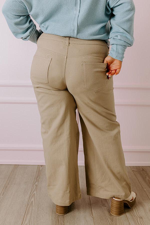 The Dex High Waist Straight Leg Jean In Warm Taupe Curves Product Image