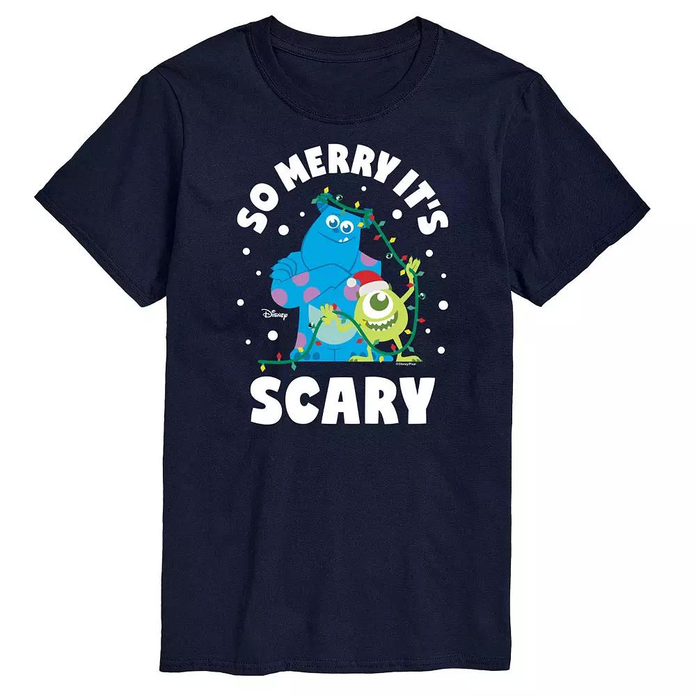 Disney / Pixar's Monsters Inc Big & Tall So Merry It's Scary Graphic Tee, Men's,  Product Image