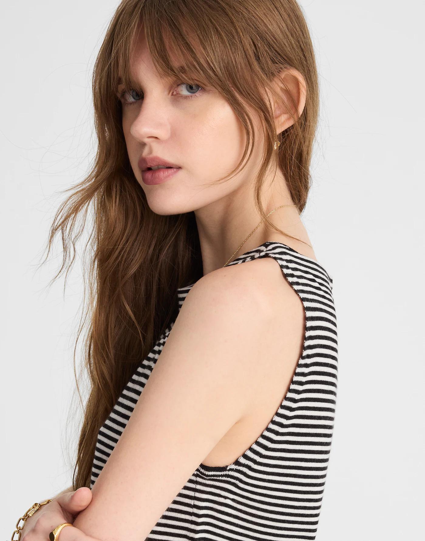 Boatneck Sleeveless Sweater Product Image