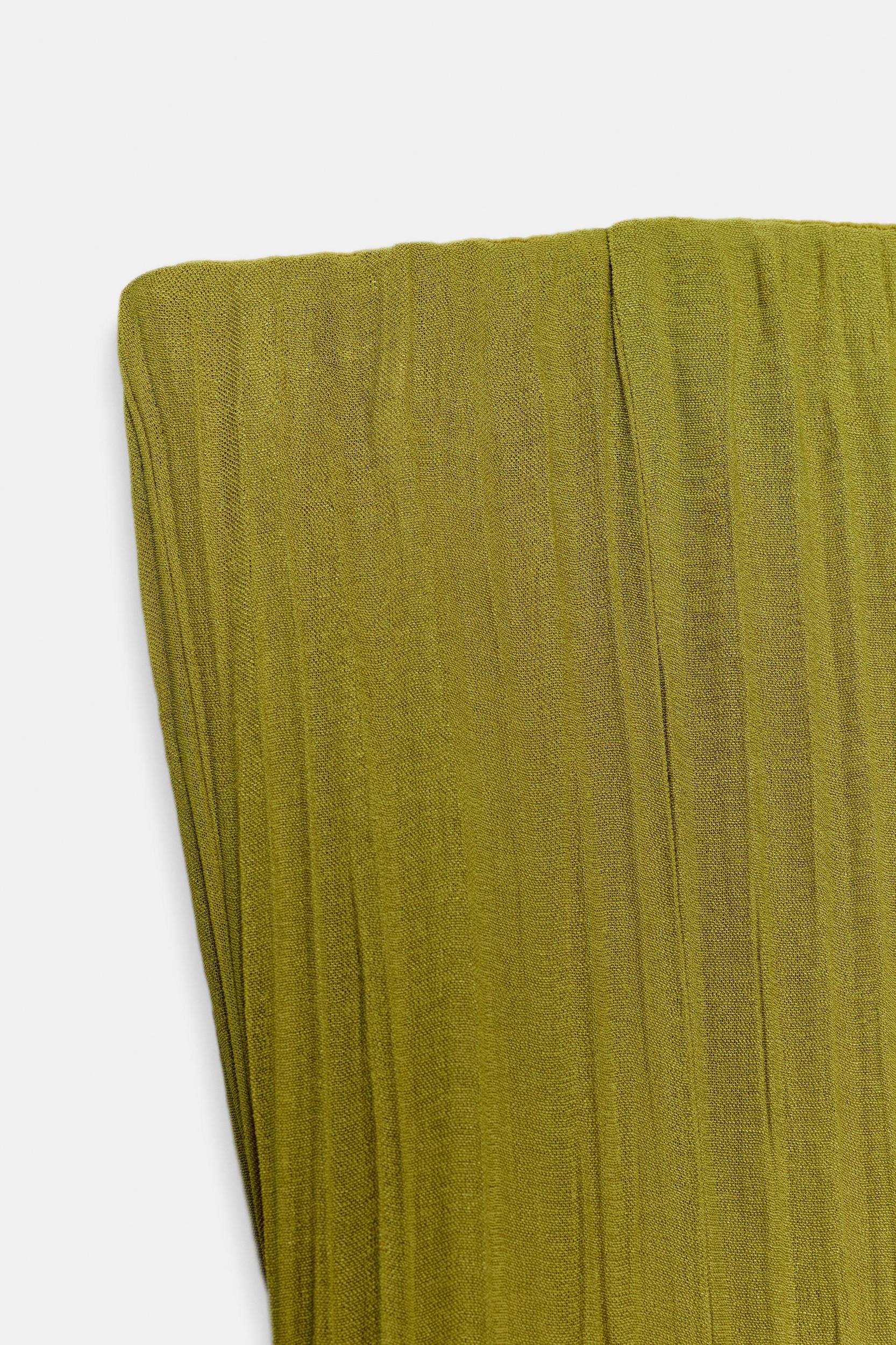 STRAPLESS TEXTURED DRESS Product Image