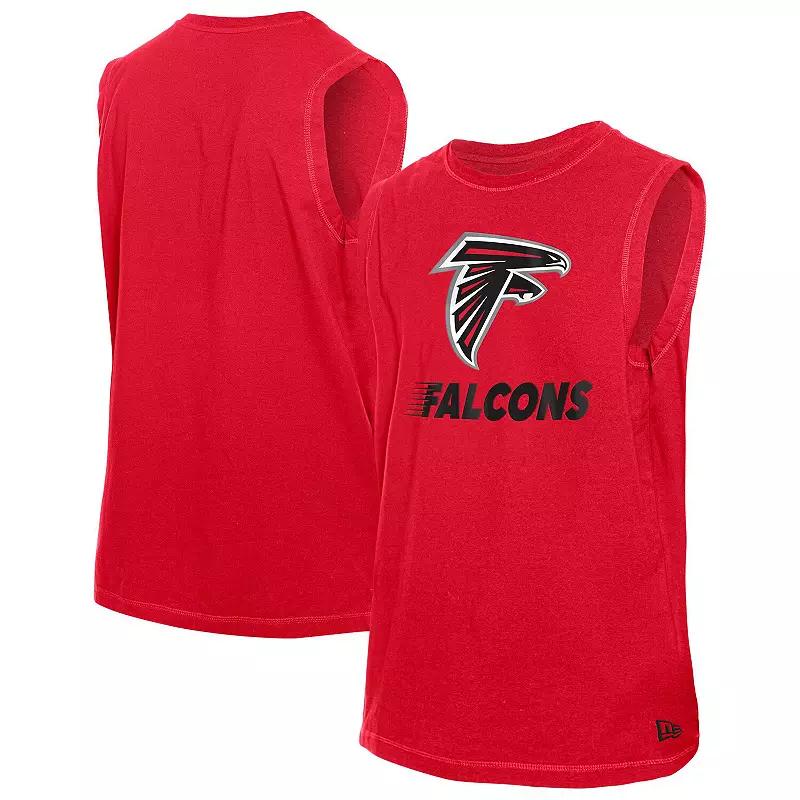 Men's New Era Red Tampa Bay Buccaneers Leisure Collection Tank Top,  Product Image
