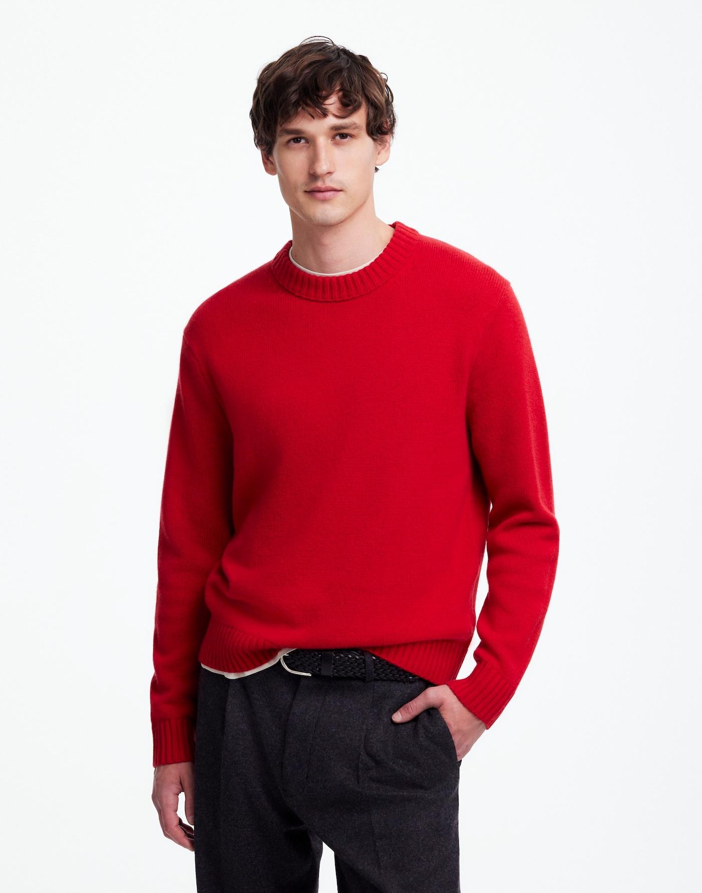 Crewneck Sweater in SoftWool Product Image