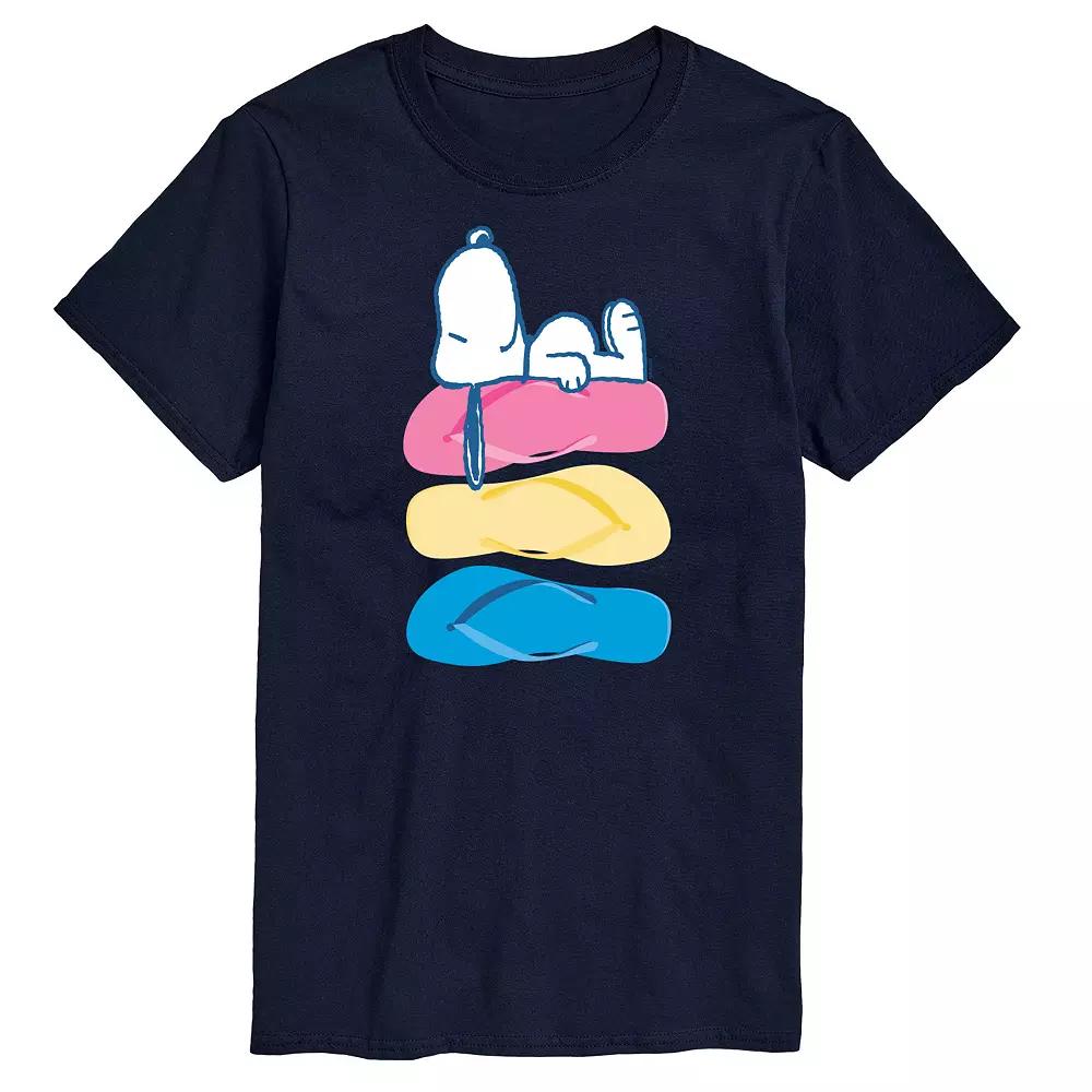 Big & Tall Peanuts Snoopy Laying On Flip Flops Graphic Tee, Men's,  Product Image