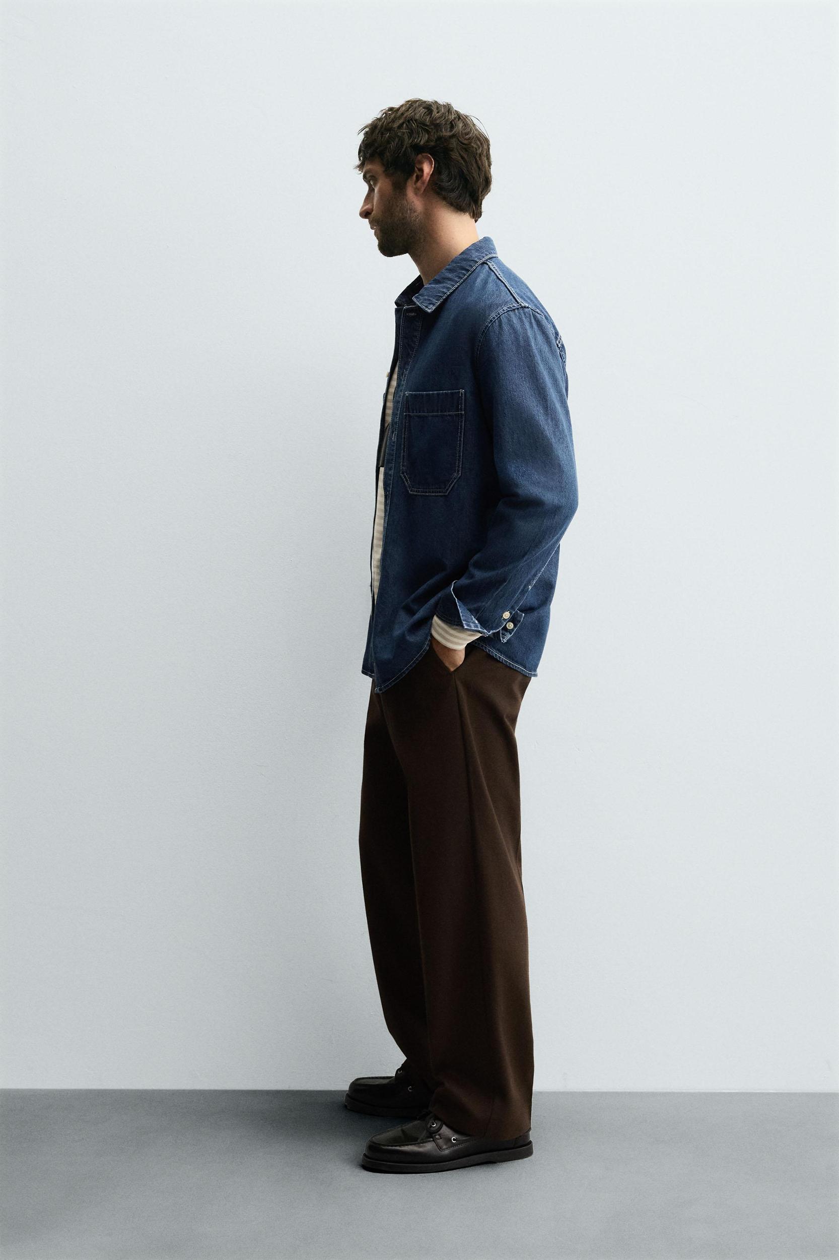 REGULAR FIT DENIM SHIRT Product Image