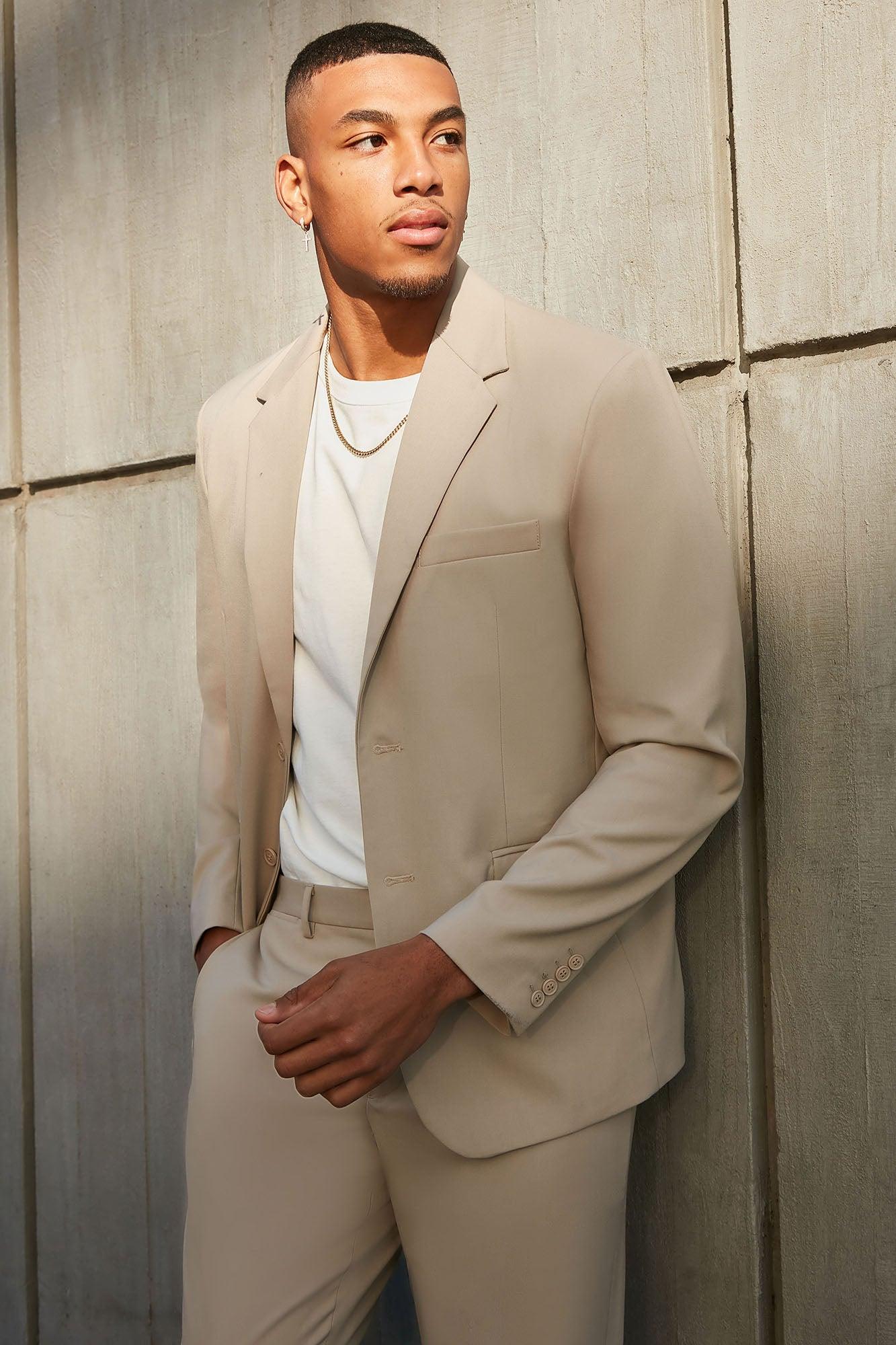 The Modern Stretch Suit Jacket - Tan Product Image