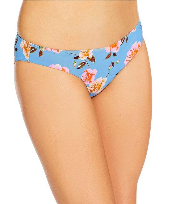 GB Bella Flora Scrunchie Textured Classic Hipster Swim Bottom Product Image