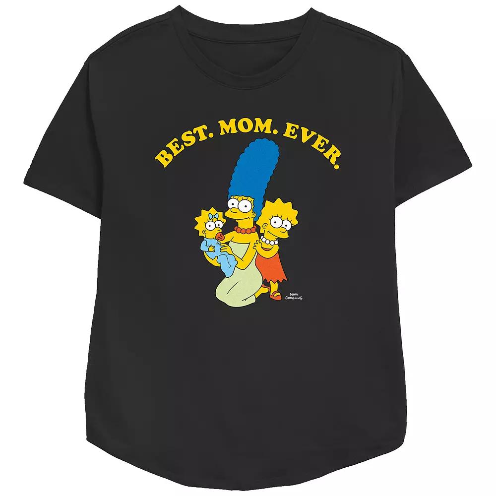 Women's The Simpsons Marge Best Mom Ever Relaxed Fit Graphic Tee,  Product Image