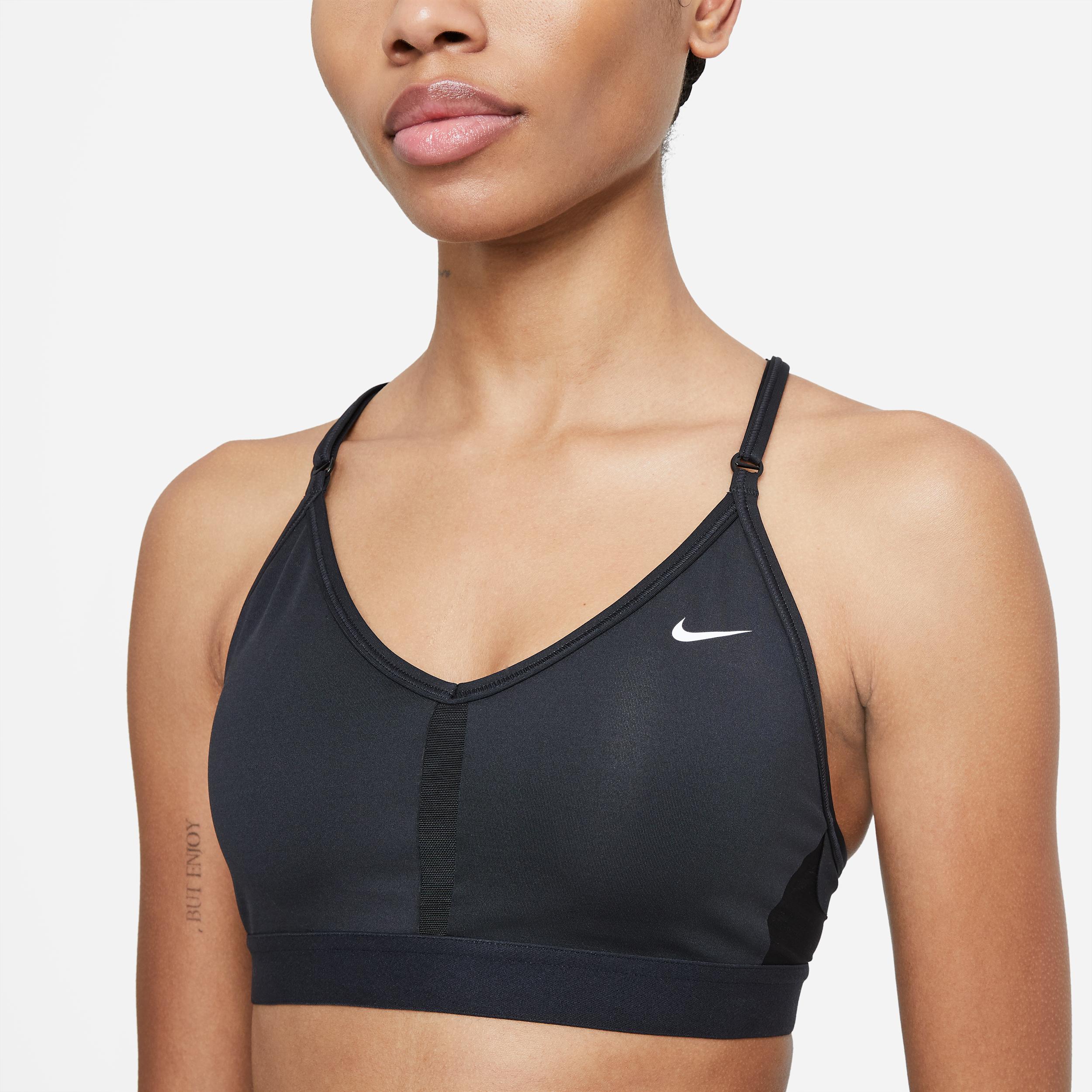 Nike Womens Indy Light-Support Padded V-Neck Sports Bra | CZ4456-010 Product Image
