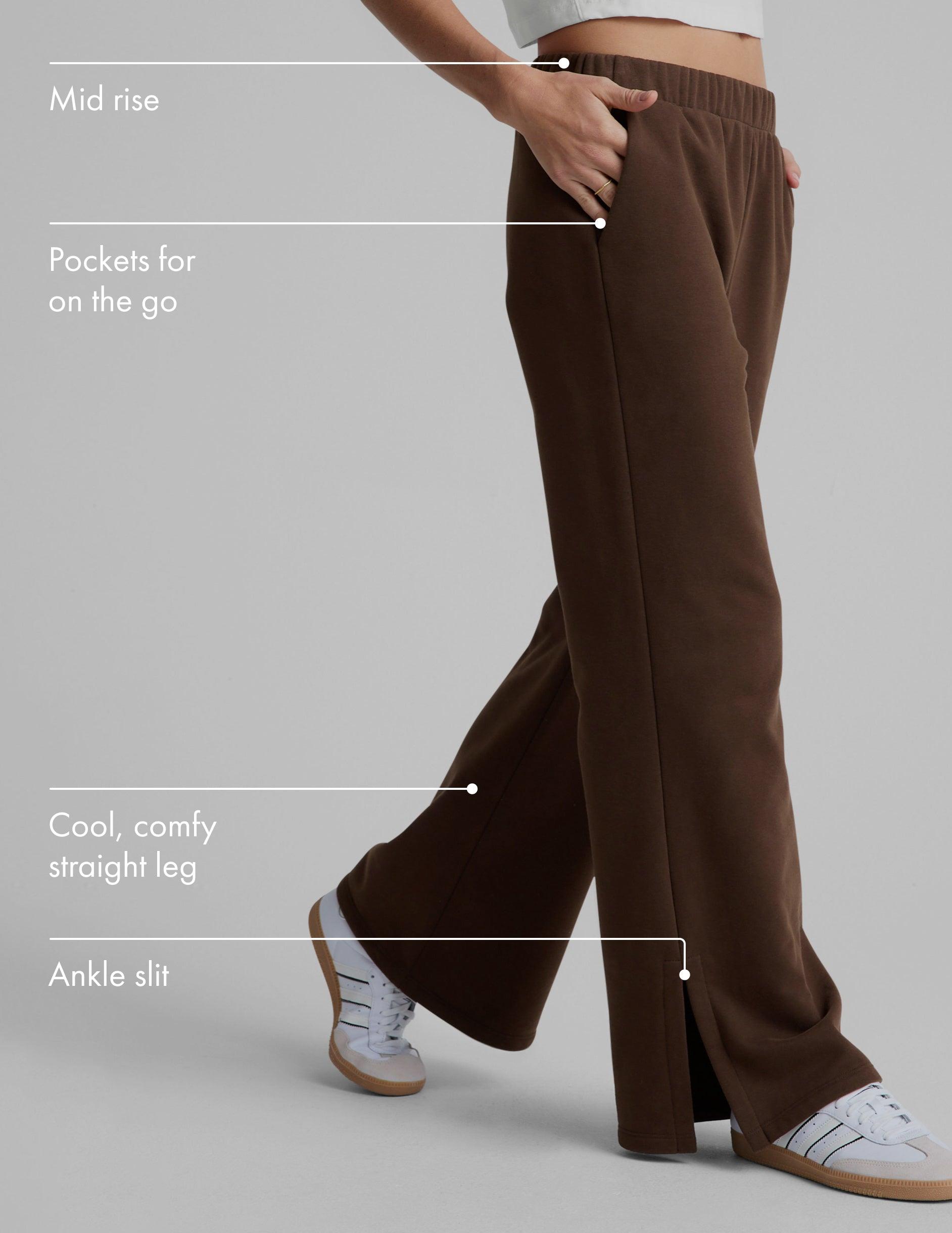 LuxeFleece Wide Leg Pant Product Image