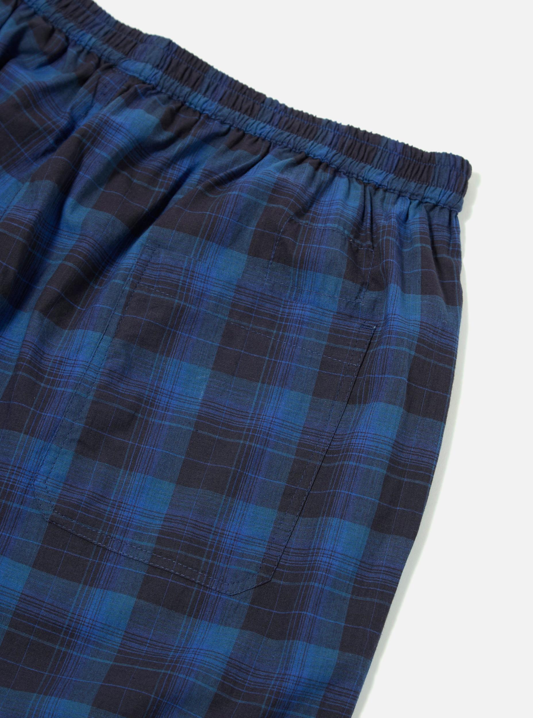 Navy/Blue Check Short Pyjama Set Product Image