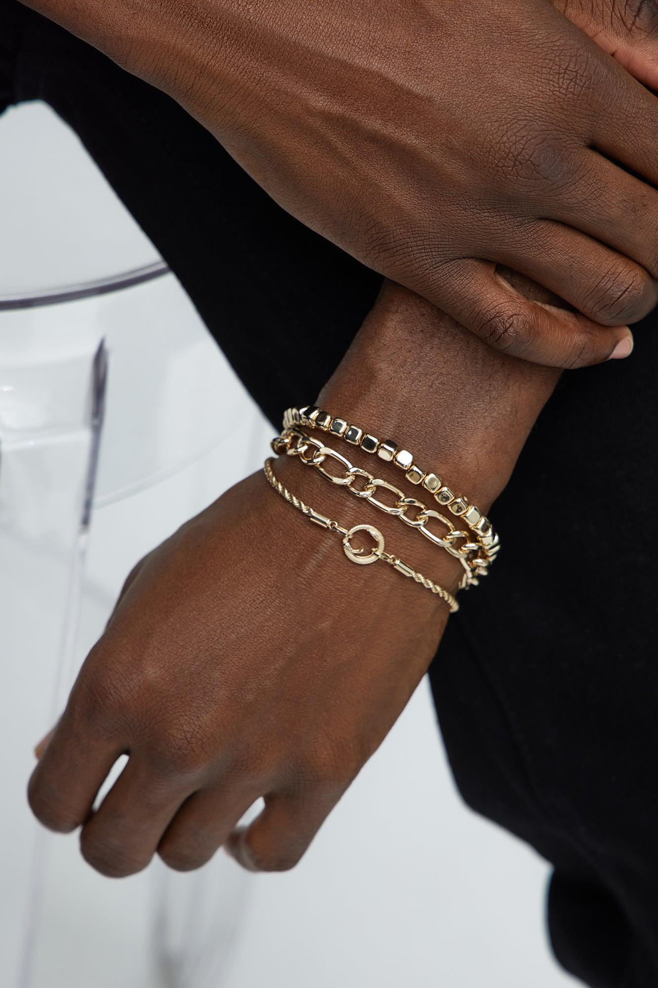 Lattice Bracelet Set - Gold Product Image