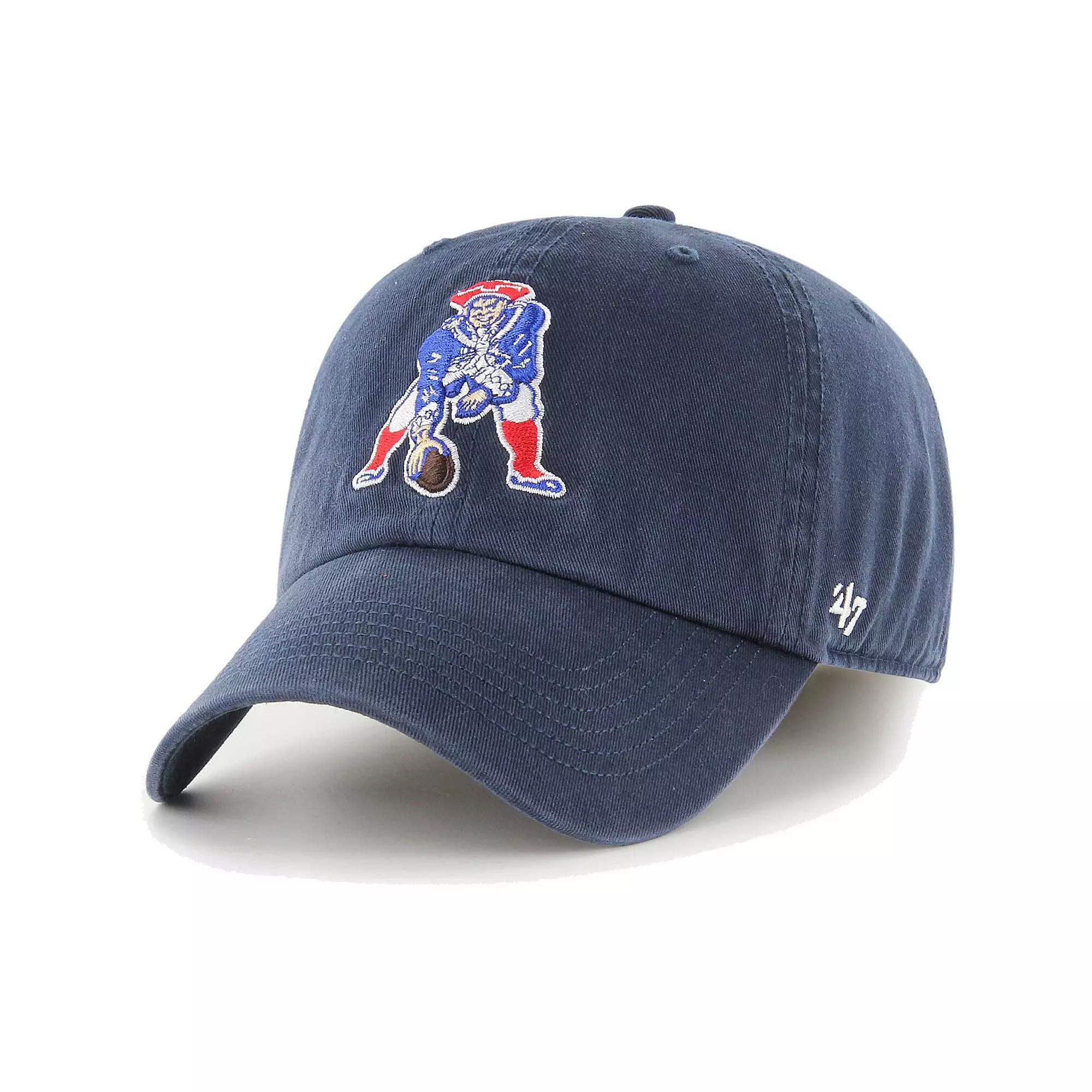 Men's '47 Navy New England Patriots Gridiron Classics Franchise Legacy Fitted Hat, Size: Medium, Blue Product Image
