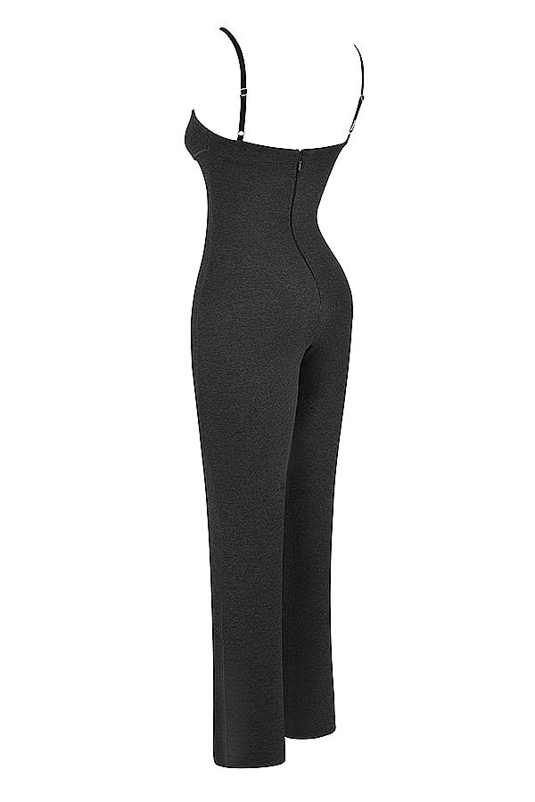 Luisa  charcoal loungewear jumpsuit - sale Product Image